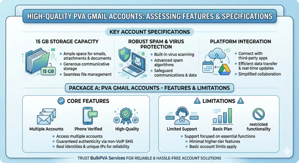 Assess Account Features And Specifications