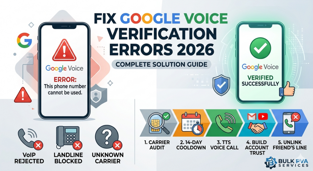 Google Voice Verification Errors