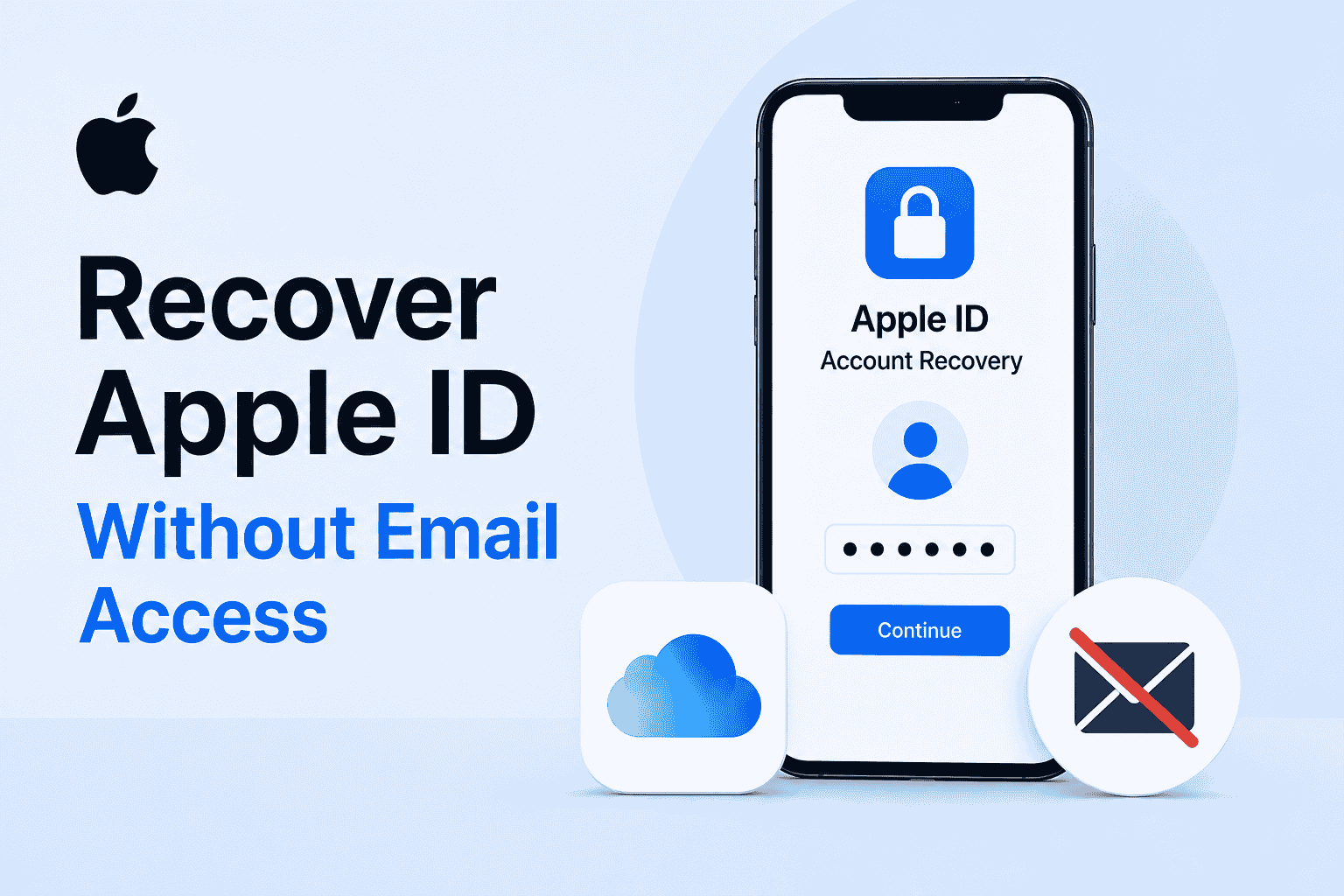 Recovering an Apple ID or iCloud Account Without Email Access